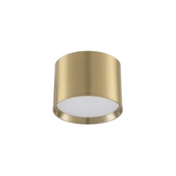 Lindby Loftlamper|Spotlights > LED-spotlight Nivoria, Ø 12 cm, guldfarvet, metal