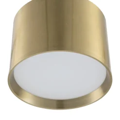 Lindby Loftlamper|Spotlights > LED-spotlight Nivoria, Ø 12 cm, guldfarvet, metal