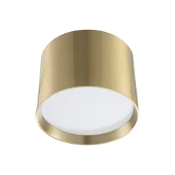 Lindby Loftlamper|Spotlights > LED-spotlight Nivoria, Ø 12 cm, guldfarvet, metal