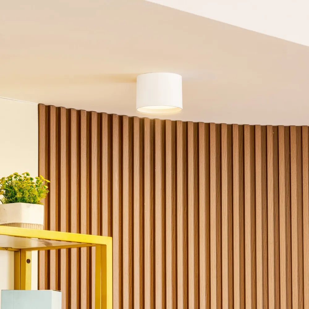 Lindby Loftlamper|Pendellamper > LED-spotlight Nivoria, Ø 12 cm, 15 W, hvid, metal