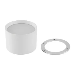 Lindby Loftlamper|Pendellamper > LED-spotlight Nivoria, Ø 12 cm, 15 W, hvid, metal