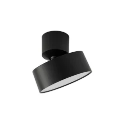Loftlamper|Loftlamper ^ Lindby LED-spotlight Nivoria, Ø 14 cm, sort, drejelig