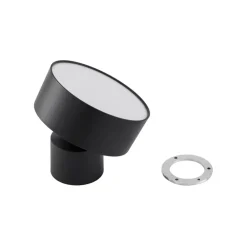 Loftlamper|Loftlamper ^ Lindby LED-spotlight Nivoria, Ø 14 cm, sort, drejelig