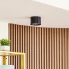 Gang|Loftlamper ^ Lindby LED-spotlight Nivoria, Ø 12 cm, 15 W, sort, metal