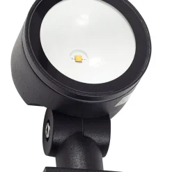 Lindby Solcelle Lampe Med Sensor|Sokkellamper Med Sensor > LED-spotlight Raide, sensor, sort, aluminium