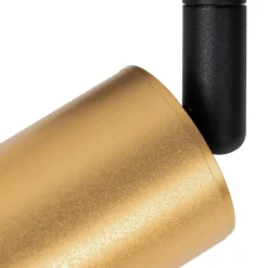 Skinnesystem ^ Lindby LED-spot 48 V Lumaro, guld, Ø 4 cm, aluminium, dæmpbar
