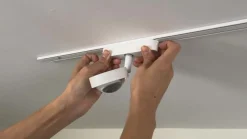 Lindby Skinnesystem > LED-spot 48 V Lumaro, hvid, Ø 7,3 cm, aluminium, dæmpbar