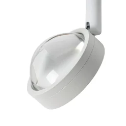 Lindby Skinnesystem > LED-spot 48 V Lumaro, hvid, Ø 7,3 cm, aluminium, dæmpbar