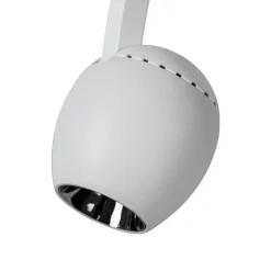 Skinnesystem ^ Lindby LED-spot 48 V Lumaro, hvid, Ø6cm, plast, dæmpbar
