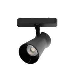 Skinnesystem ^ Lindby LED-spot 48 V Lumaro, sort, Ø 7 cm, dæmpbar