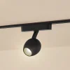 Skinnesystem ^ Lindby LED-spot 48 V Lumaro, sort, Ø 6,2 cm, dæmpbar