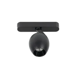 Skinnesystem ^ Lindby LED-spot 48 V Lumaro, sort, Ø 6,2 cm, dæmpbar