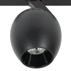 Skinnesystem ^ Lindby LED-spot 48 V Lumaro, sort, Ø 6,2 cm, dæmpbar