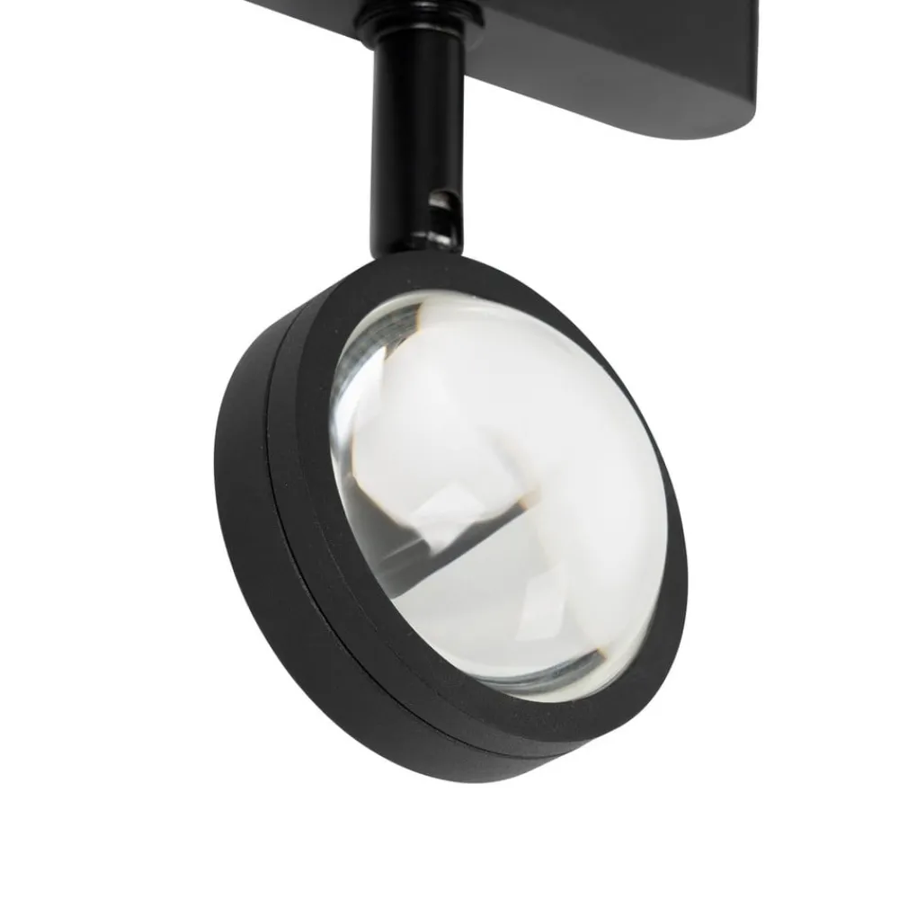 Lindby Skinnesystem > LED-spot 48 V Lumaro, sort, Ø 7,3 cm, aluminium, dæmpbar