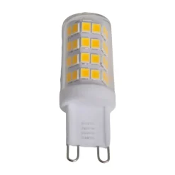 Lindby Led Pærer > LED-stiftsokkelpære, G9, 3 W, klar, 3.000 K, 330 lm