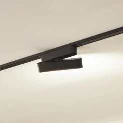 Skinnesystem ^ Lindby LED-strip 48 V Lumaro, sort, 5 W, drejelig, dæmpbar