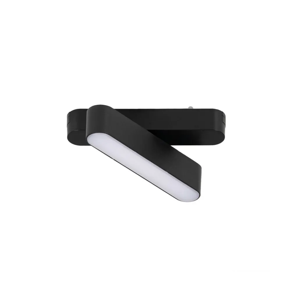 Skinnesystem ^ Lindby LED-strip 48 V Lumaro, sort, 5 W, drejelig, dæmpbar