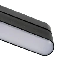Skinnesystem ^ Lindby LED-strip 48 V Lumaro, sort, 5 W, drejelig, dæmpbar