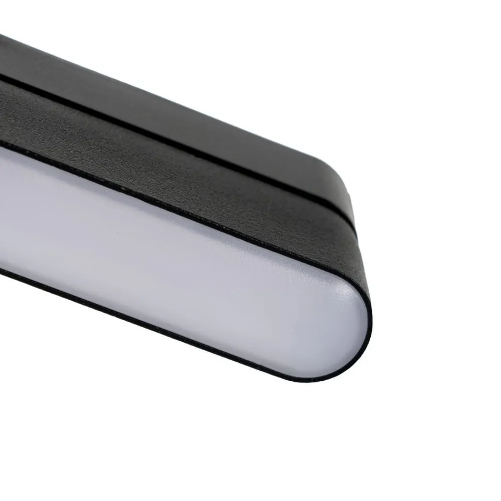 Skinnesystem ^ Lindby LED-strip 48 V Lumaro, sort, 5 W, drejelig, dæmpbar