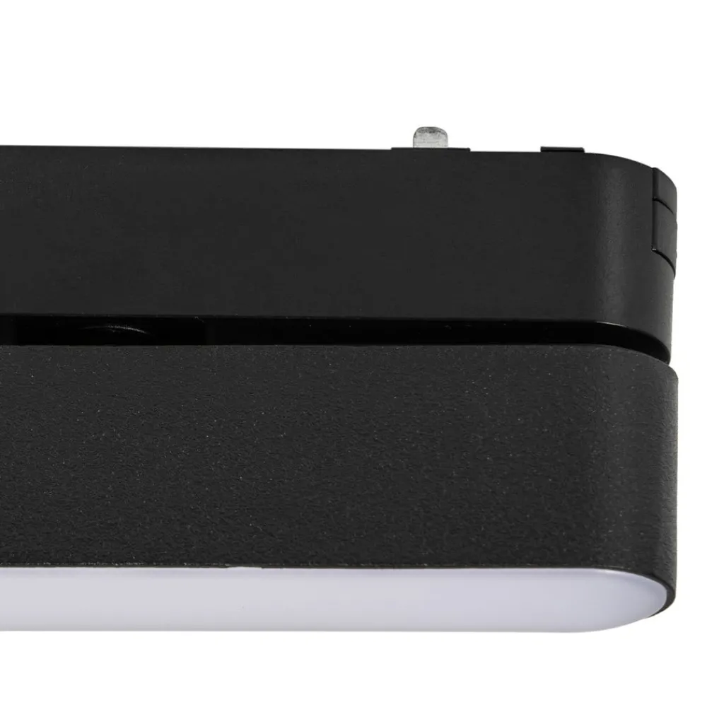 Skinnesystem ^ Lindby LED-strip 48 V Lumaro, sort, 5 W, drejelig, dæmpbar