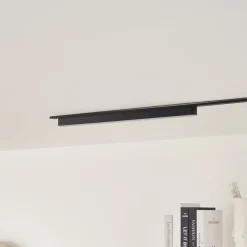 Skinnesystem ^ Lindby LED-strip 48 V Lumaro,sort,20W,plast,dæmpbar