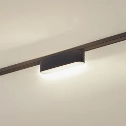 Skinnesystem ^ Lindby LED-strip 48 V Lumaro, sort,5W,plast,dæmpbar