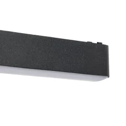 Skinnesystem ^ Lindby LED-strip 48 V Lumaro, sort,5W,plast,dæmpbar