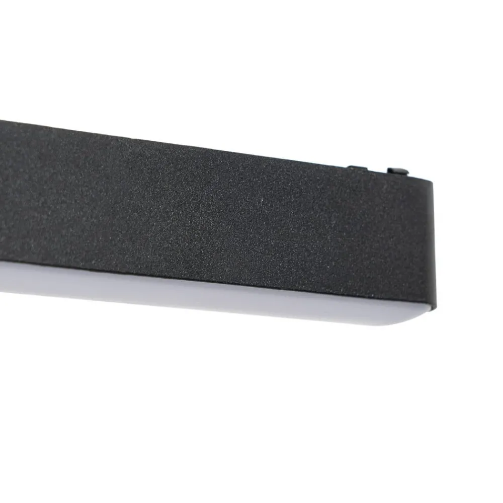Skinnesystem ^ Lindby LED-strip 48 V Lumaro, sort,5W,plast,dæmpbar