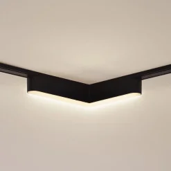 Lindby Skinnesystem > LED-strip 48V Lumaro, sort, L-formet, dæmpbar