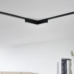 Lindby Skinnesystem > LED-strip 48V Lumaro, sort, L-formet, dæmpbar