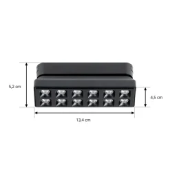 Lindby Skinnesystem > LED-strip 48 V Lumaro, sort, 12 punkter, dæmpbar