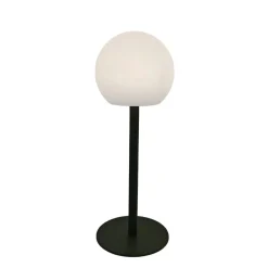 Lindby Dekorationsbelysning|Bordlamper > LED udendørs bordlampe Eleia, grøn, metal, genopladeligt batteri