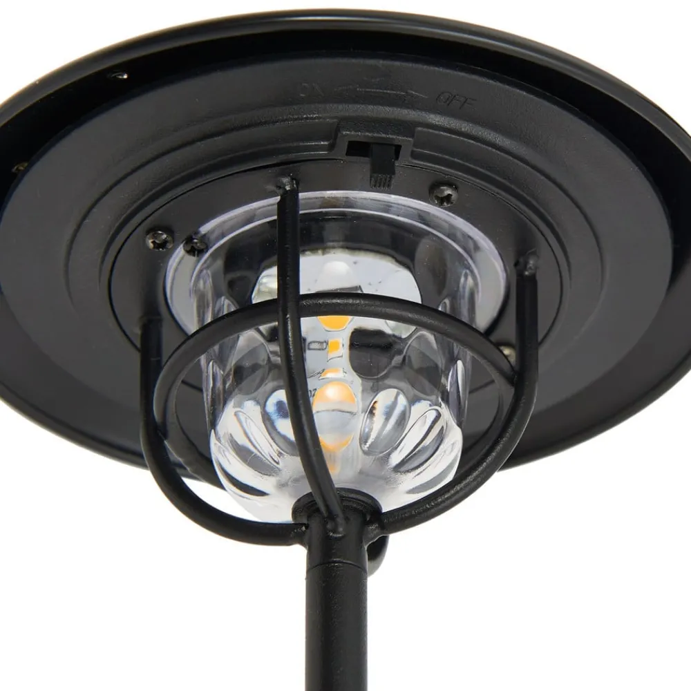 Lindby Udendørs Pendellamper > LED-udendørslampe Ketil, sort, jordspyd, batteri