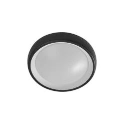 Lindby Udendørs Loftlamper > LED udendørs loftlampe Niniel, sort, Ø 25 cm