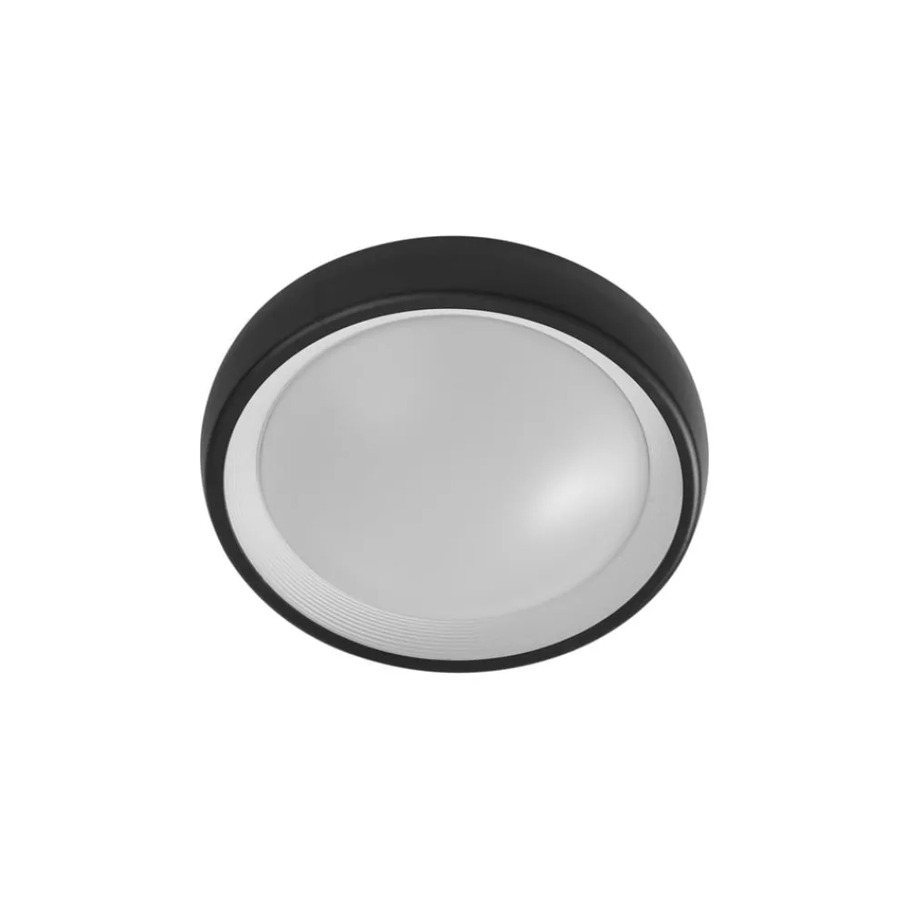 Lindby Udendørs Loftlamper > LED udendørs loftlampe Niniel, sort, Ø 25 cm