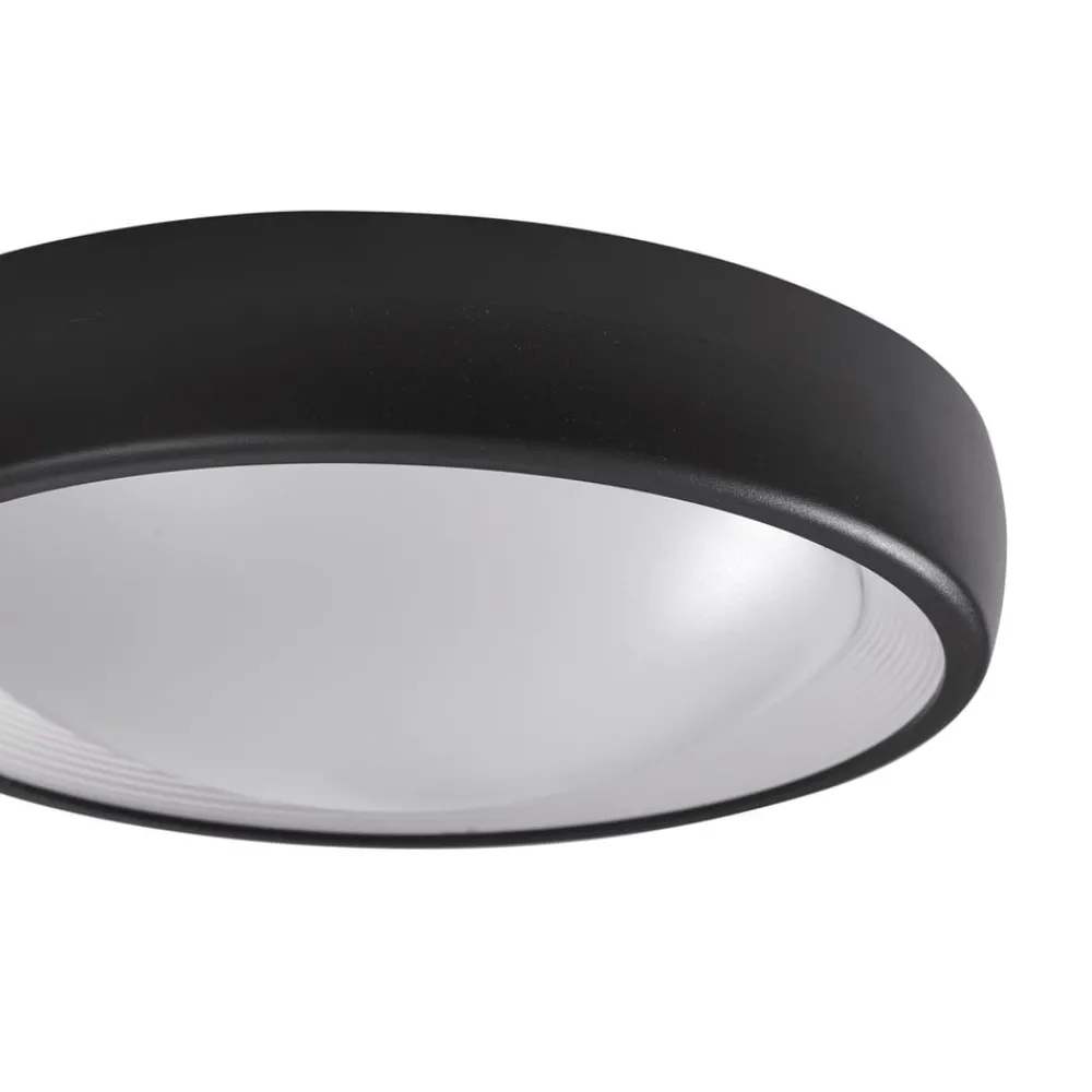 Lindby Udendørs Loftlamper > LED udendørs loftlampe Niniel, sort, Ø 25 cm