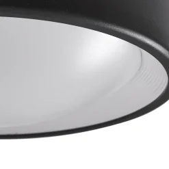 Lindby Udendørs Loftlamper > LED udendørs loftlampe Niniel, sort, Ø 25 cm