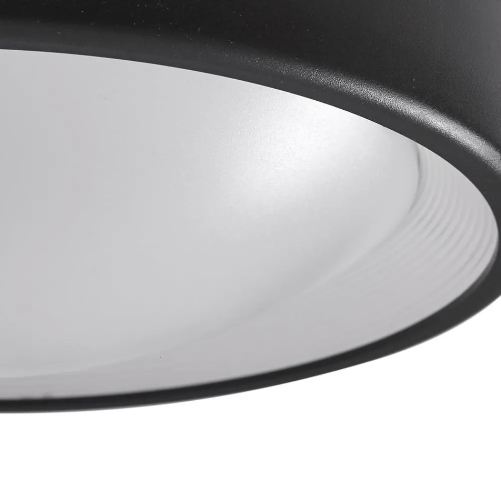 Lindby Udendørs Loftlamper > LED udendørs loftlampe Niniel, sort, Ø 25 cm