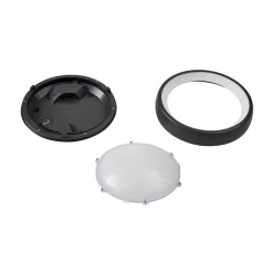 Lindby Udendørs Loftlamper > LED udendørs loftlampe Niniel, sort, Ø 25 cm