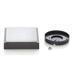 Lindby Udendørs Loftlamper > LED udendørs loftlampe Nermin, 22 cm, IP65, kantet