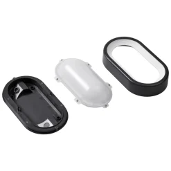 Lindby Udendørs Loftlamper > LED udendørs loftlampe Niniel, sort, 24 x 14 cm