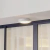 Lindby Terrassebelysning|Udendørs Loftlamper > LED udendørs loftlampe Naira, hvid, sensor, 30 cm, IP65