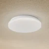 Terrassebelysning|Udendørs Loftlamper ^ Lindby LED udendørs loftslampe Kirkola, 3000 K, Ø 26 cm, hvid