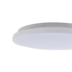 Terrassebelysning|Udendørs Loftlamper ^ Lindby LED udendørs loftslampe Kirkola, 3000 K, Ø 34 cm, hvid