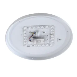 Terrassebelysning|Udendørs Loftlamper ^ Lindby LED udendørs loftslampe Kirkola, 3000 K, Ø 34 cm, hvid
