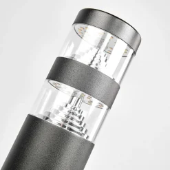 Lindby Gadebelysning > LED-vejlampe Lanea, 60 cm, sort, stål, IP44