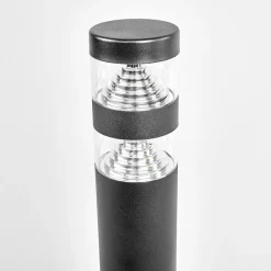Lindby Gadebelysning > LED-vejlampe Lanea, 60 cm, sort, stål, IP44
