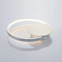 Lindby Gang|Væglamper > LED-væglampe Anays, Ø 32 cm, krom/klar, plast