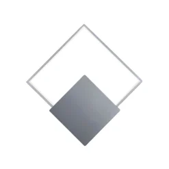 Lindby Gang|Pendellamper > LED-væglampe Anays, 32 cm x 32 cm, krom/klar