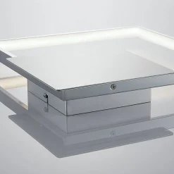 Lindby Gang|Pendellamper > LED-væglampe Anays, 32 cm x 32 cm, krom/klar